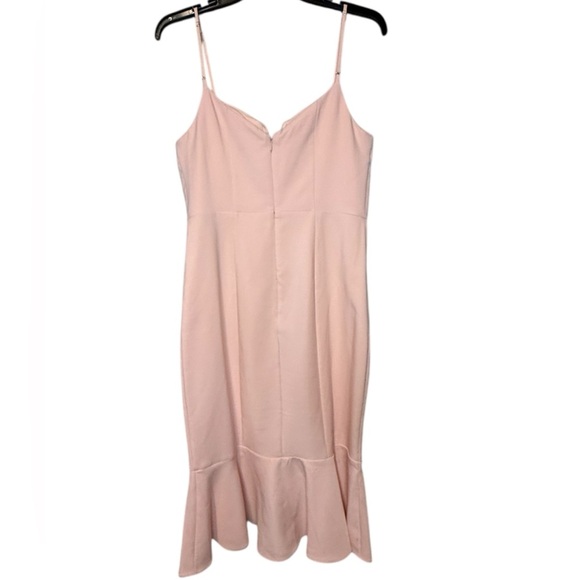 Laundry By Shelli Segal Blush Asymmetrical Dress - Picture 2 of 3
